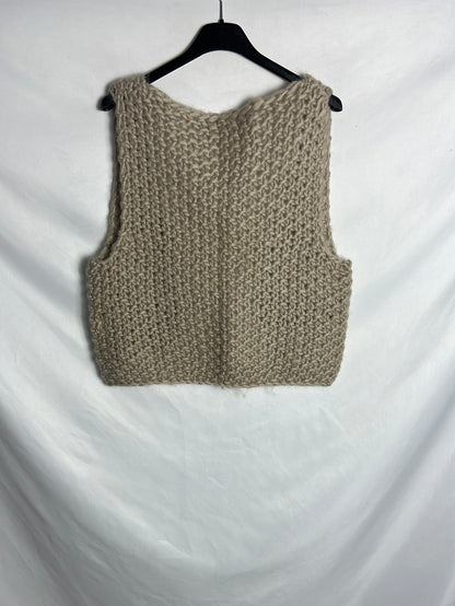 AMERICAN VINTAGE. Beige wool vest .TM