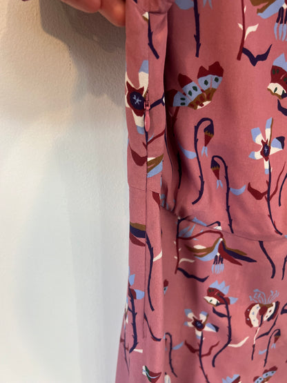 PAUL SMITH. Vestido largo fluido estampado. T S