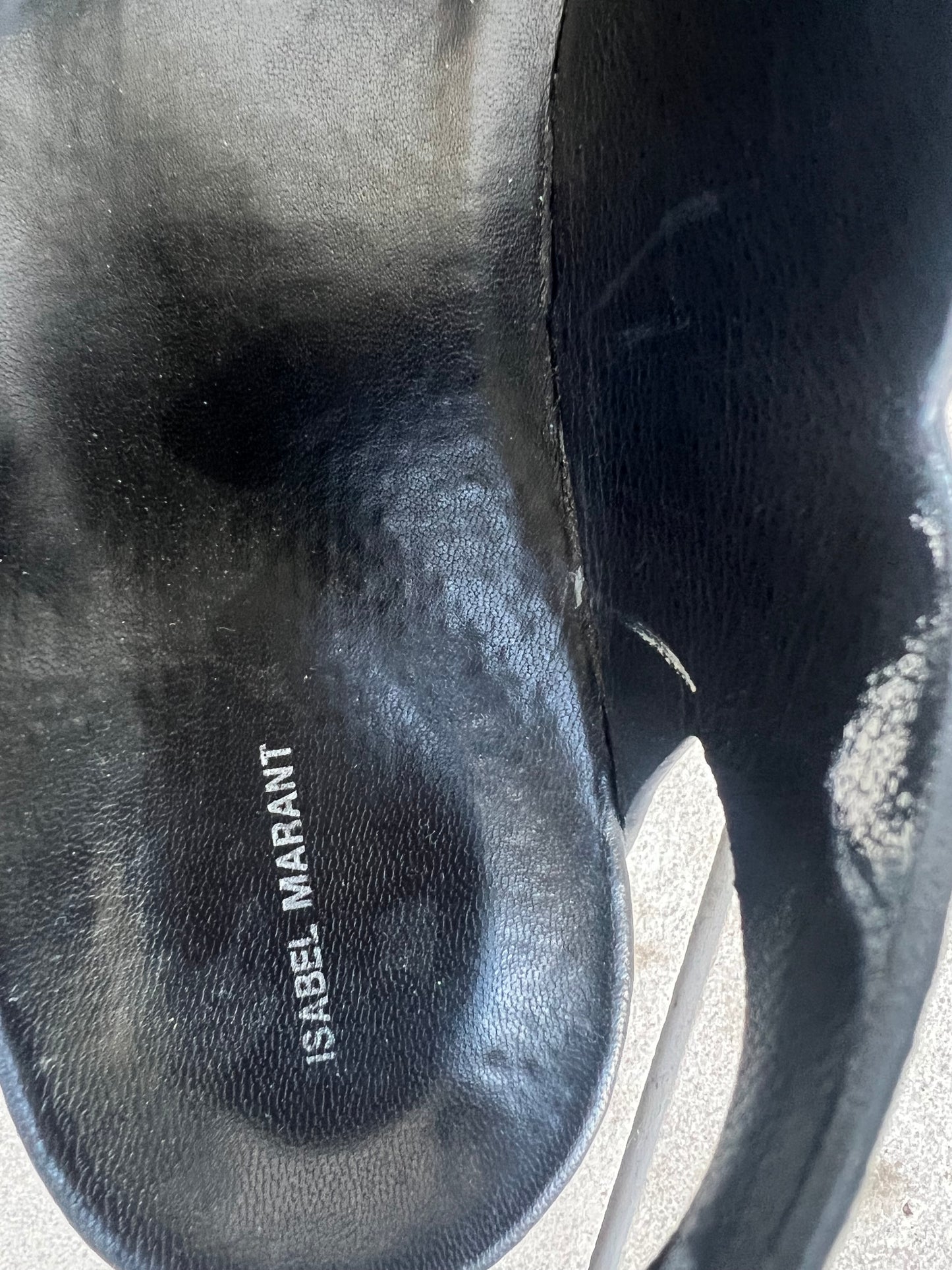 ISABEL MARANT. Sandalia hebillas plateada. T 39