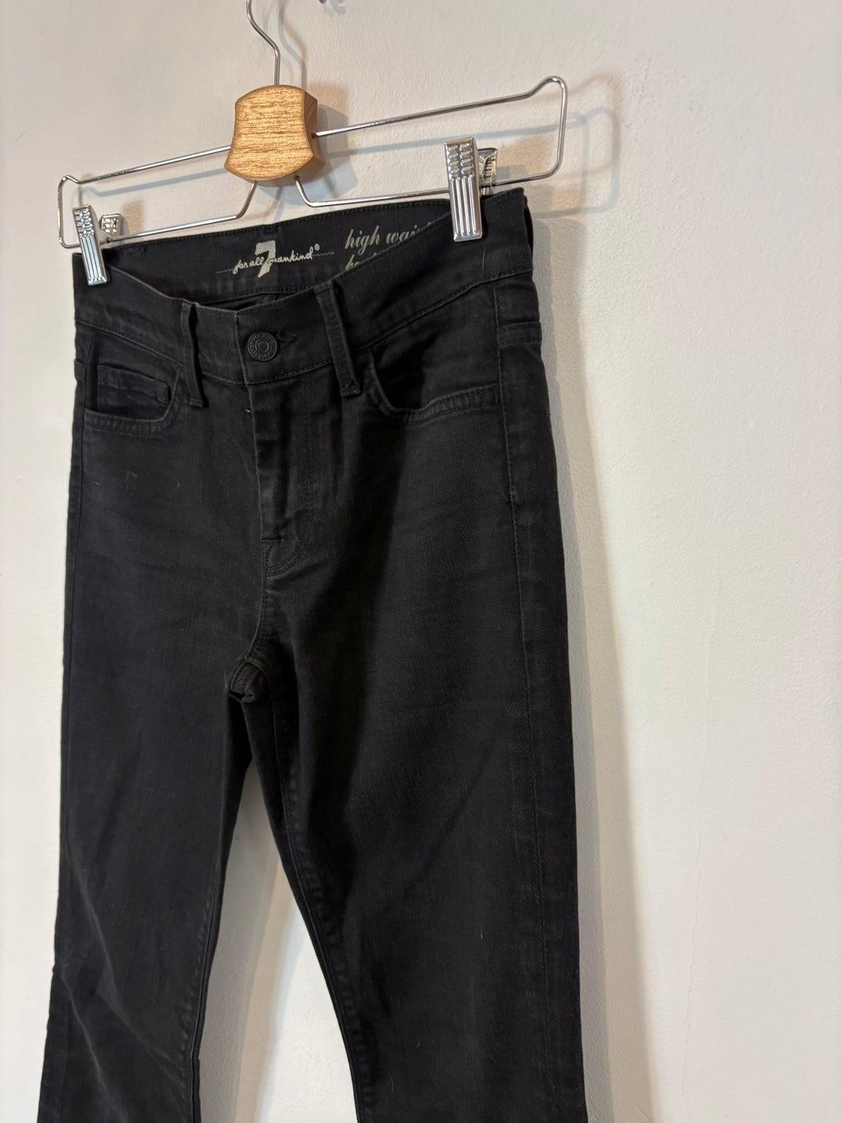 FOR ALL 7 MANKIND. Denim negro flare