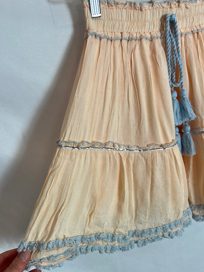 BOHEMY. Total look top y falda bordado y pedrería. T U (S)