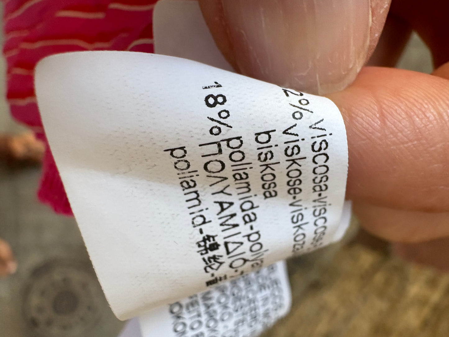 ZARA. Camisa rosa rayas. T S