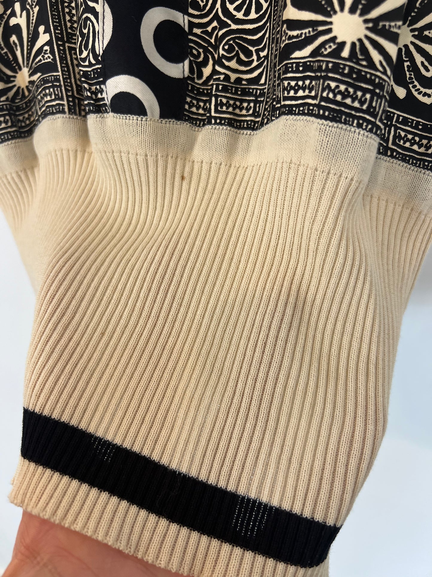 ETRO. Conjunto top y chaqueta algodón y seda. T M