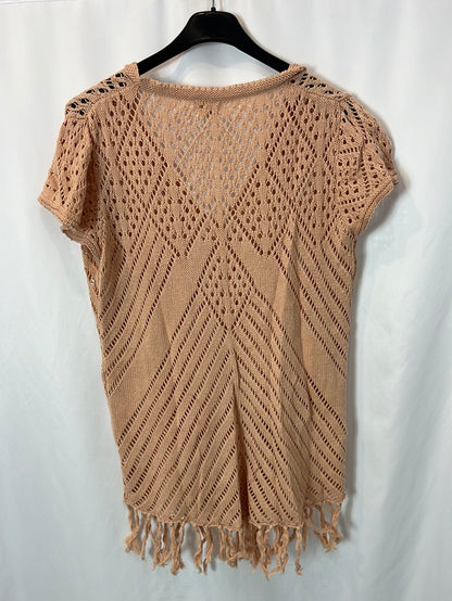 NÜD BY NEKANE. Top rosa croché Tm/l