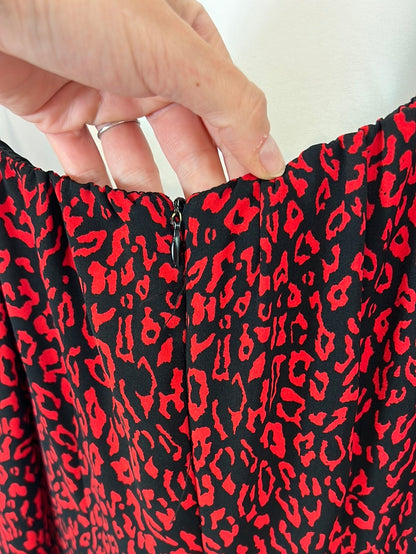 BERSHKA. Short animal print dress. TM