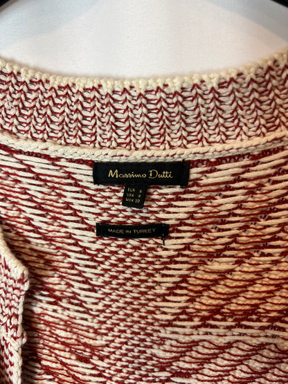 MASSIMO DUTTI. Kimono bicolor punto