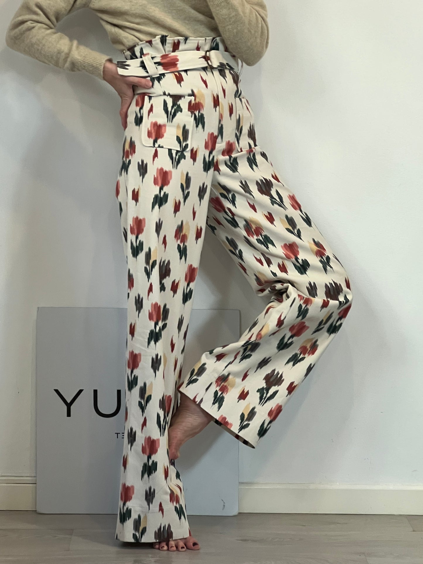 SEZANÈ. Pantalón denim "marty" T.36