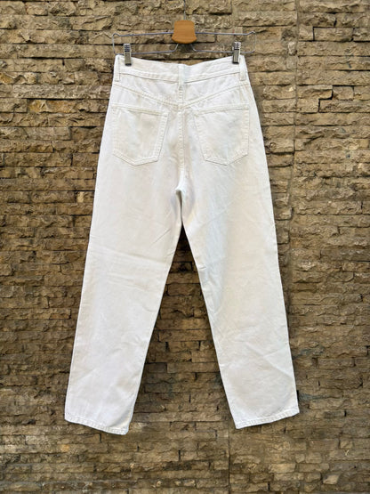 MASSIMO DUTTI. Denim recto blanco