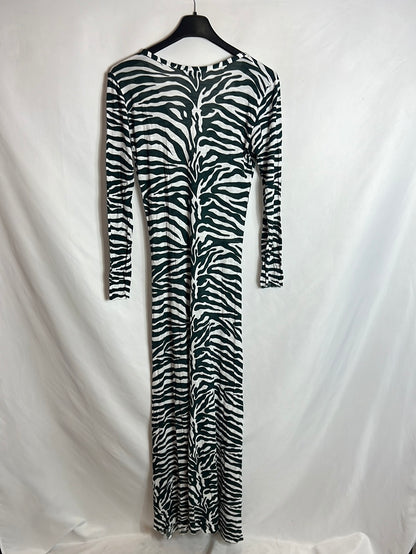 TOMTOM. Vestido largo estampado. T S