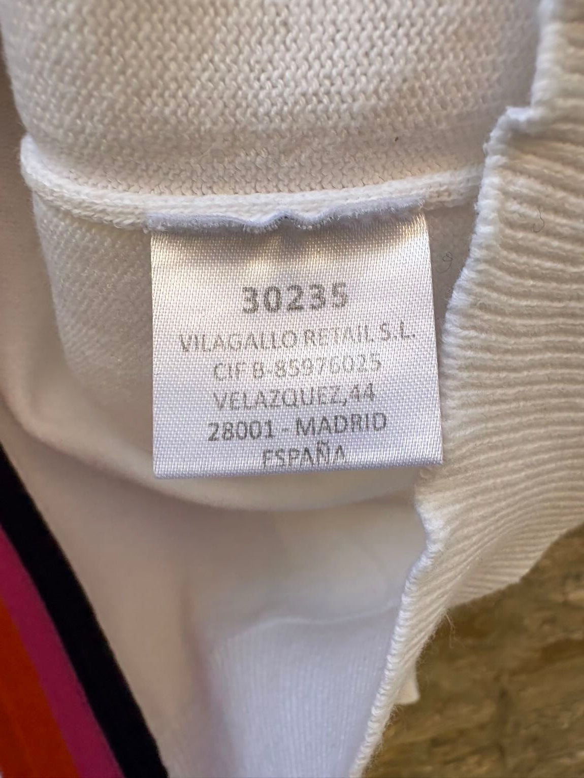 VILAGALLO. Jersey algodón cuello pico