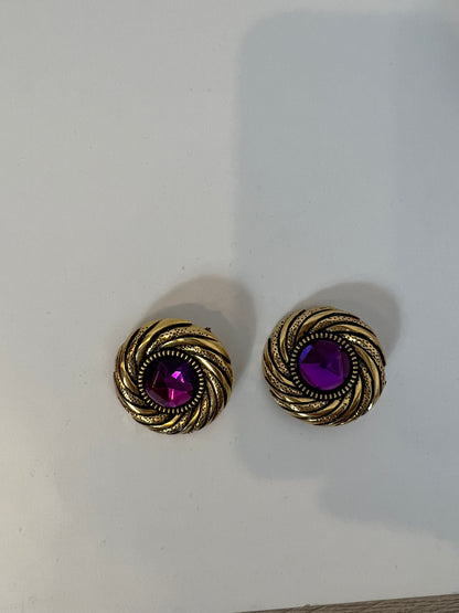 OTHERS. Gold circular earring