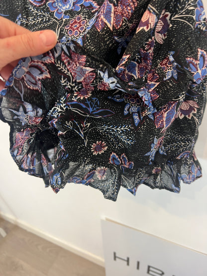 SOPHIE AND LUCIE. Vestido negro estampado  T.38