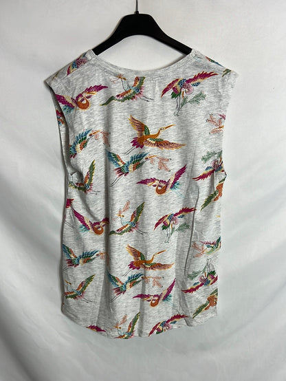 SFERA. Camiseta sin mangas pájaros.T M