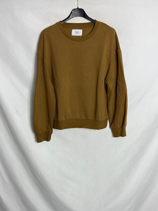 ZARA. Sudadera mostaza T.s