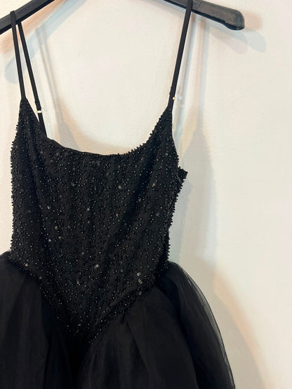 OH POLLY. Vestido corto pedrería falda volumen