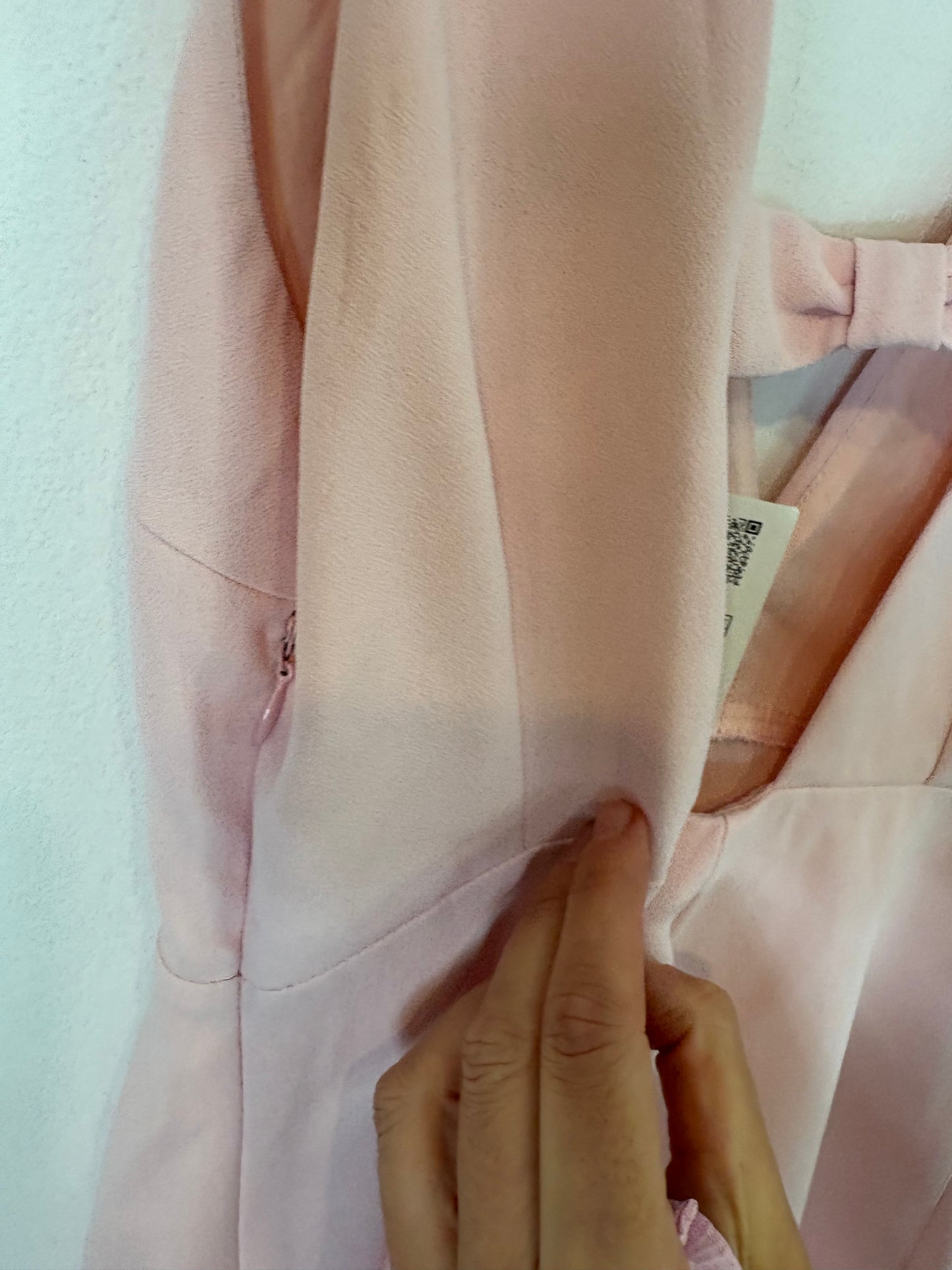 ZARA. Vestido rosa botones T.xs