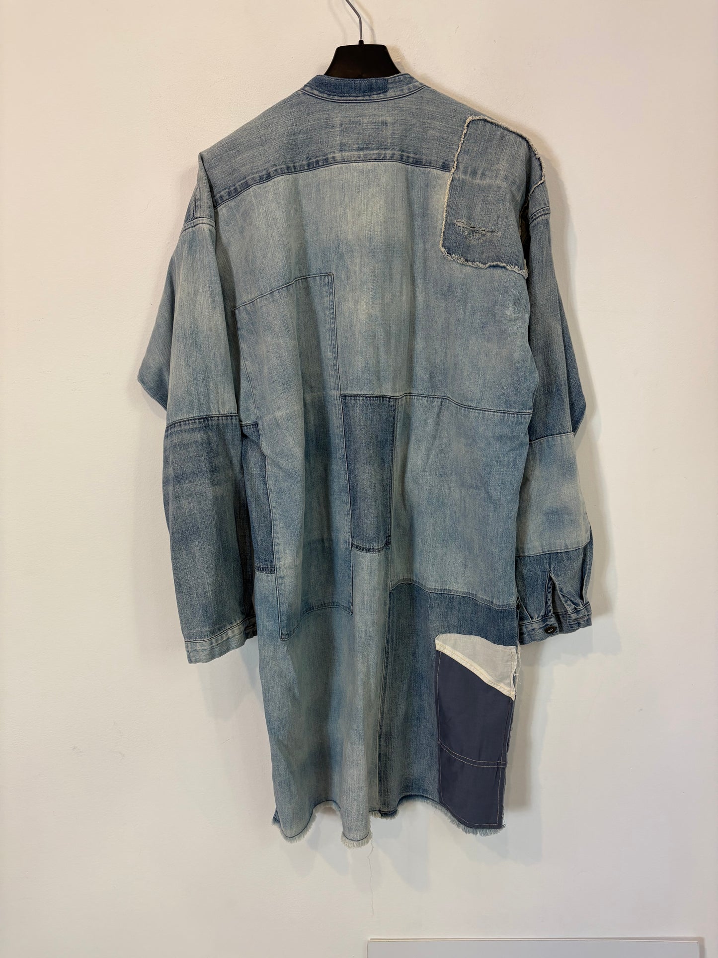 POLO RALPH LAUREN. Vestido corto denim parches. T M