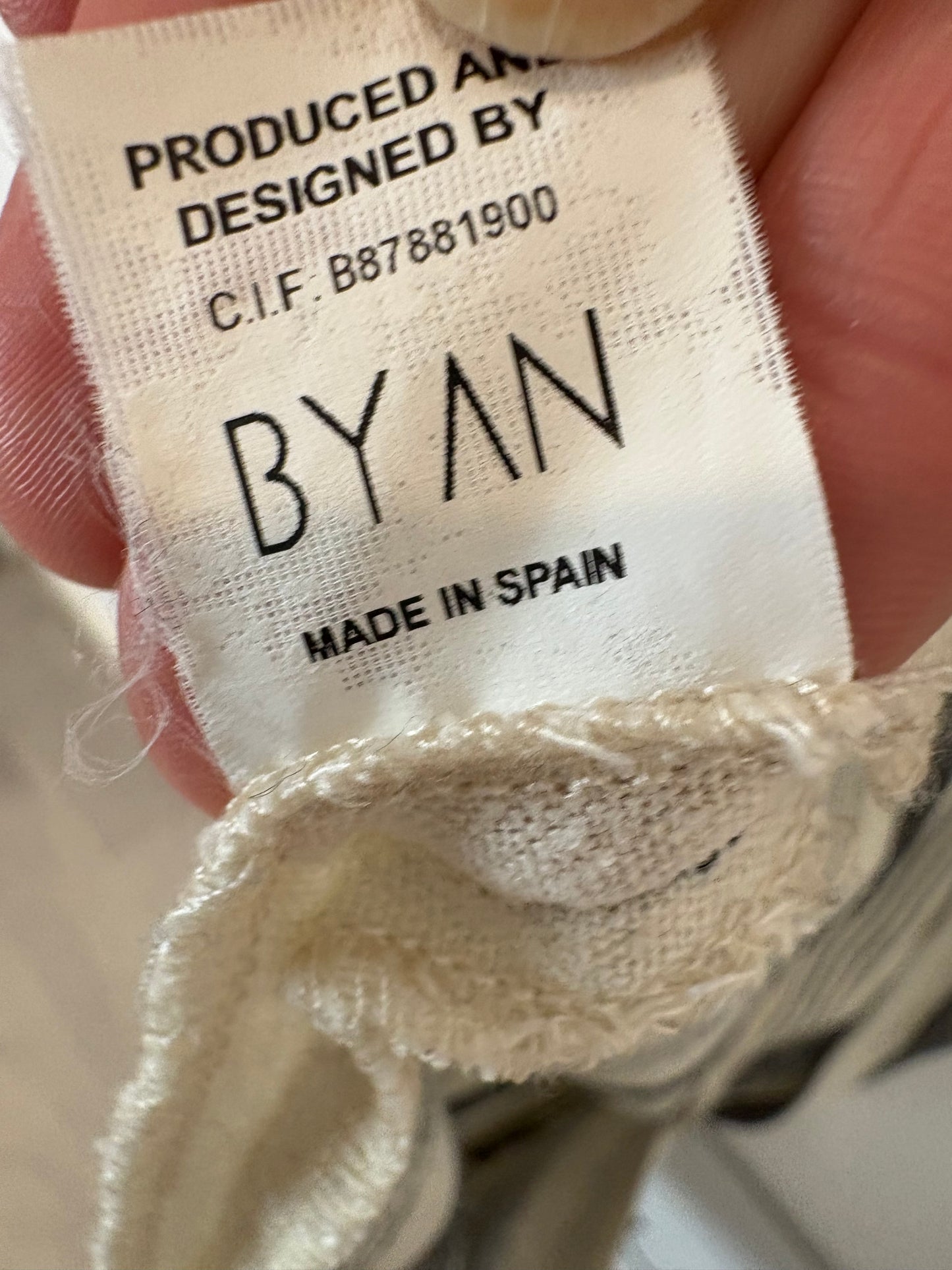 BYAM. Chaleco/vestido rayas lino