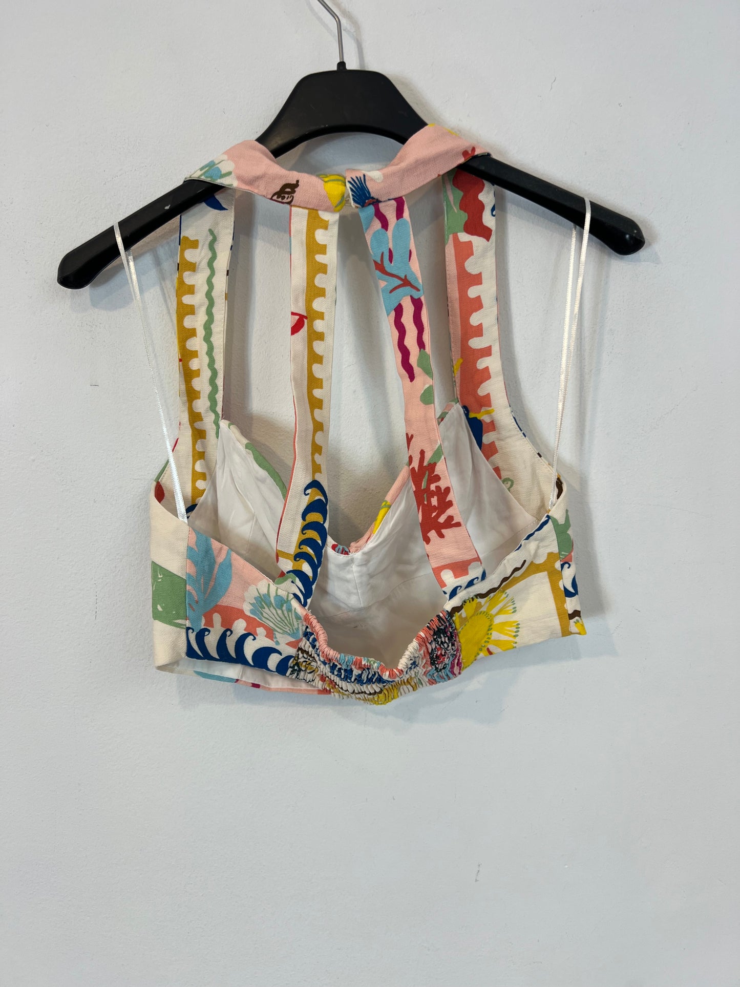 ZARA. Total look falda y top estampado T.xs/s