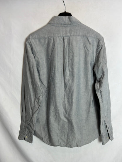 PEPE JEANS. blusa gris oxford T.l