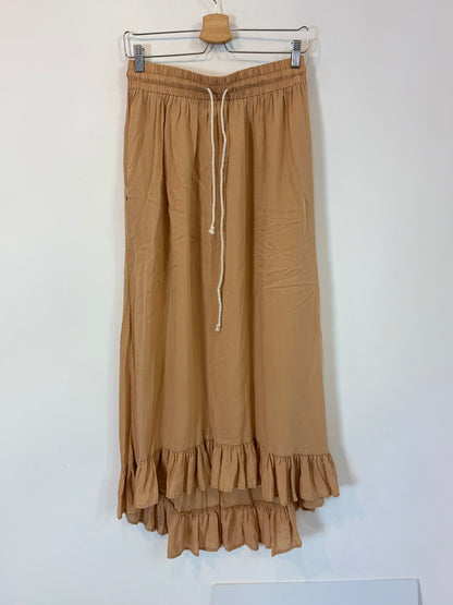 ZARA. Falda larga asimétrica. T M