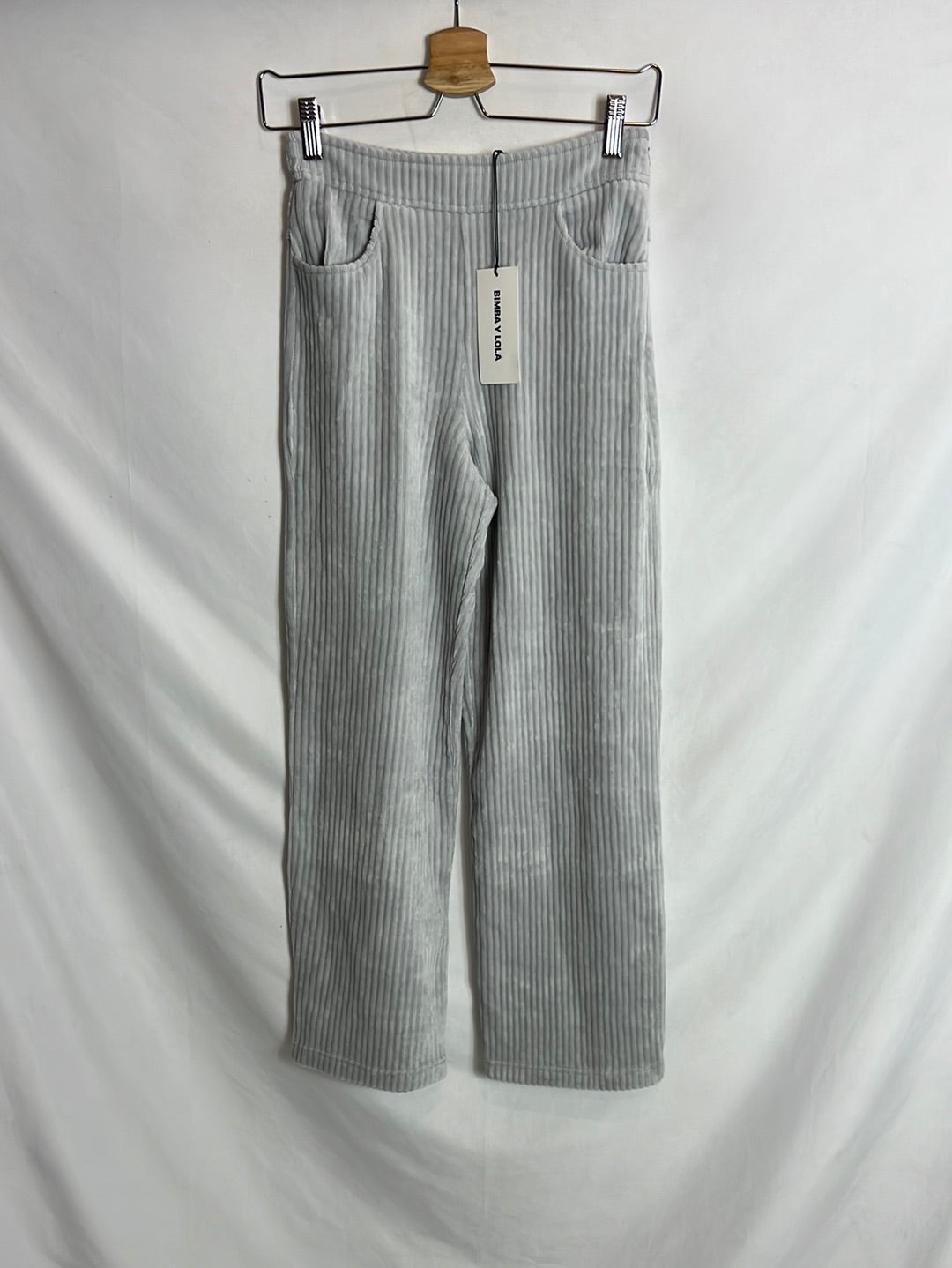 BIMBA Y LOLA. Light grey corduroy trousers size 34