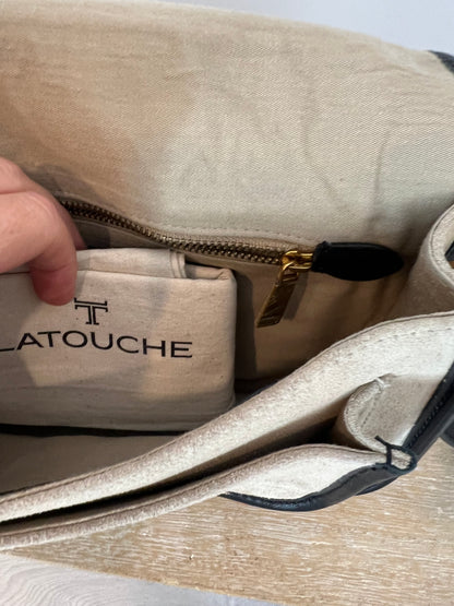 LATOUCHE. Bolso bicolor piel