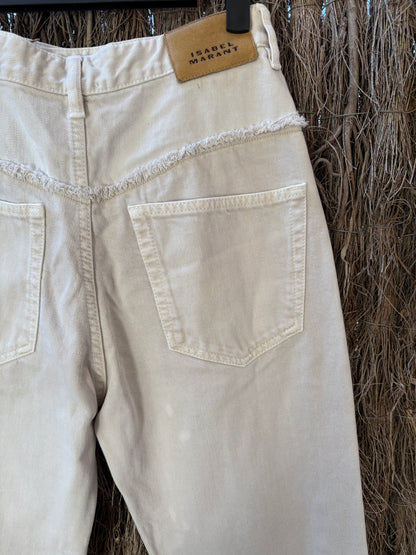 ISABEL MARANT. Denim beige recto abotonado