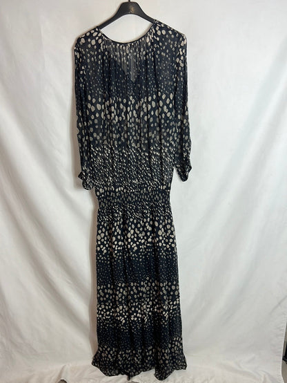 BA&amp;SH. Semi-sheer printed maxi dress. Size 2(M)