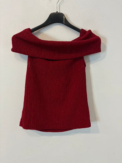 BAYMO. Top cuello barco textura