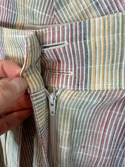 THE LABEL EDITION. Conjunto chaqueta y pantalón rayas. T XS/S