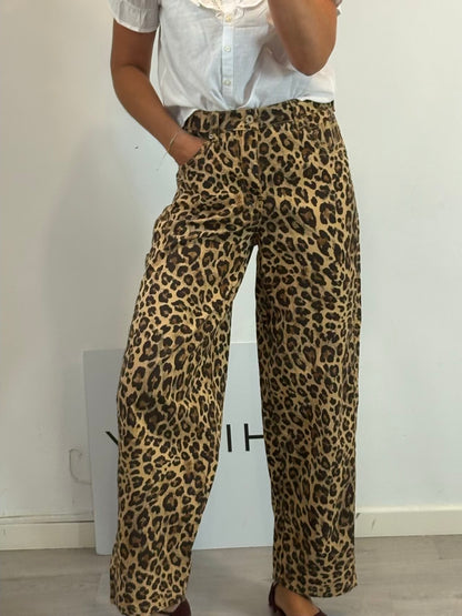 Denim ligero animal print