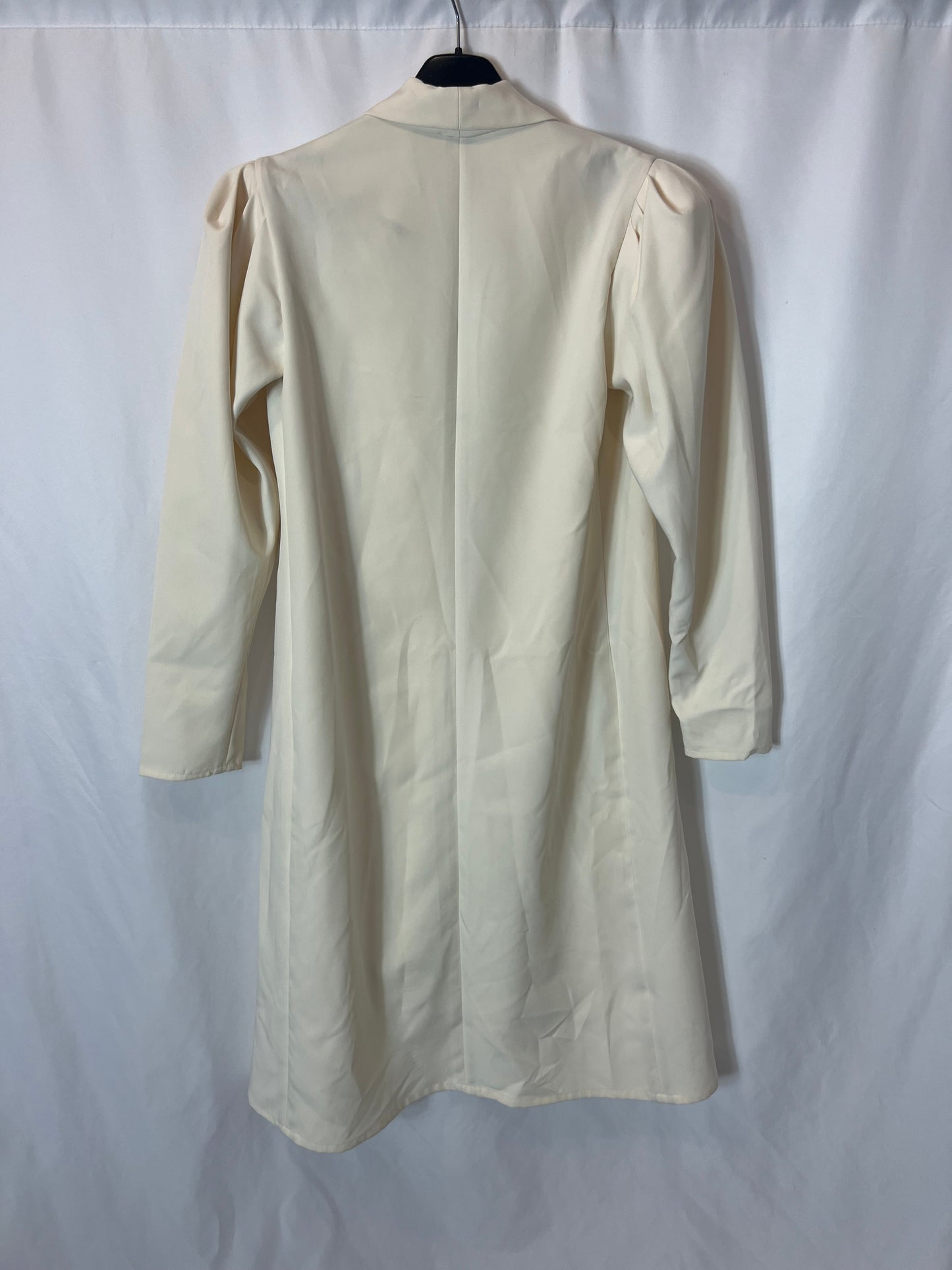 SAFRI. Long beige jacket with shoulder pads Ts/m