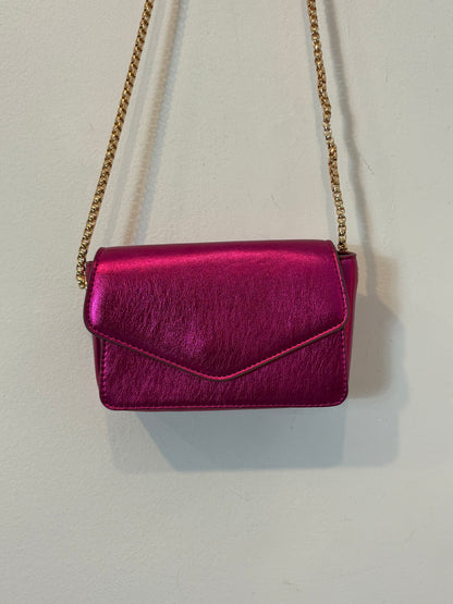MANGO. Bolso mini fucsia