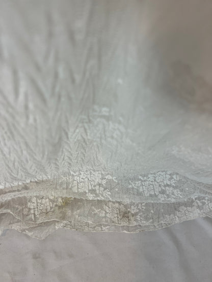 NAME THE BRAND. Vestido blanco encaje T.s