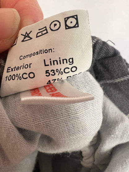 OTRAS. Ranita algodón gris cuadros. T 3 meses