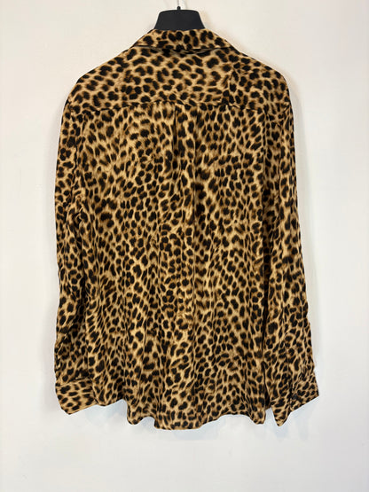 ZARA. Blusa fluida animal print. T S