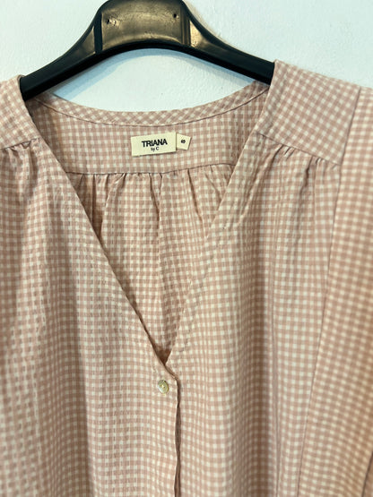 TRIANA BY C. Blusa cuadros rosas T.s