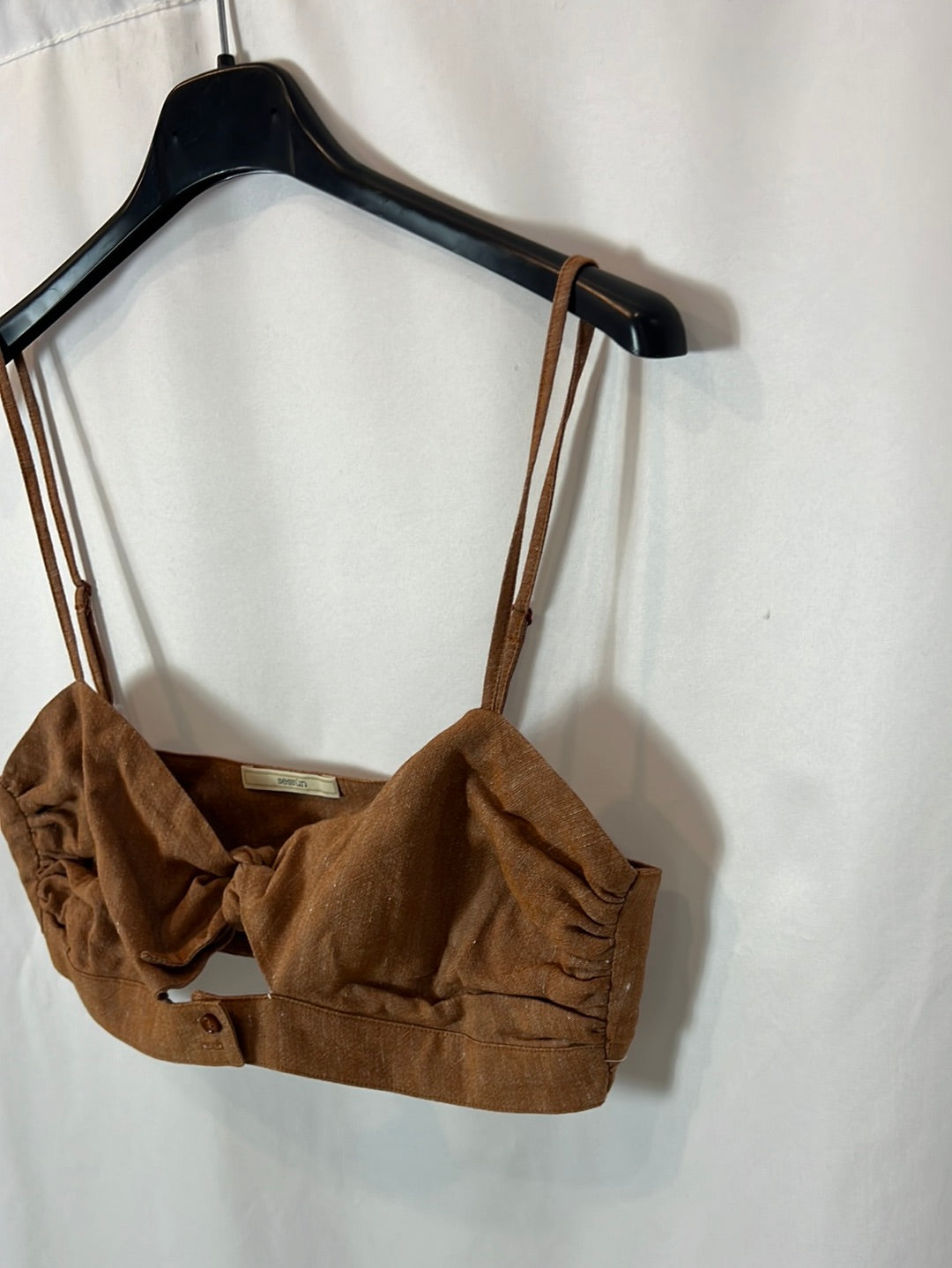 SESSÚN. Crop top caldero jaspeado. T S