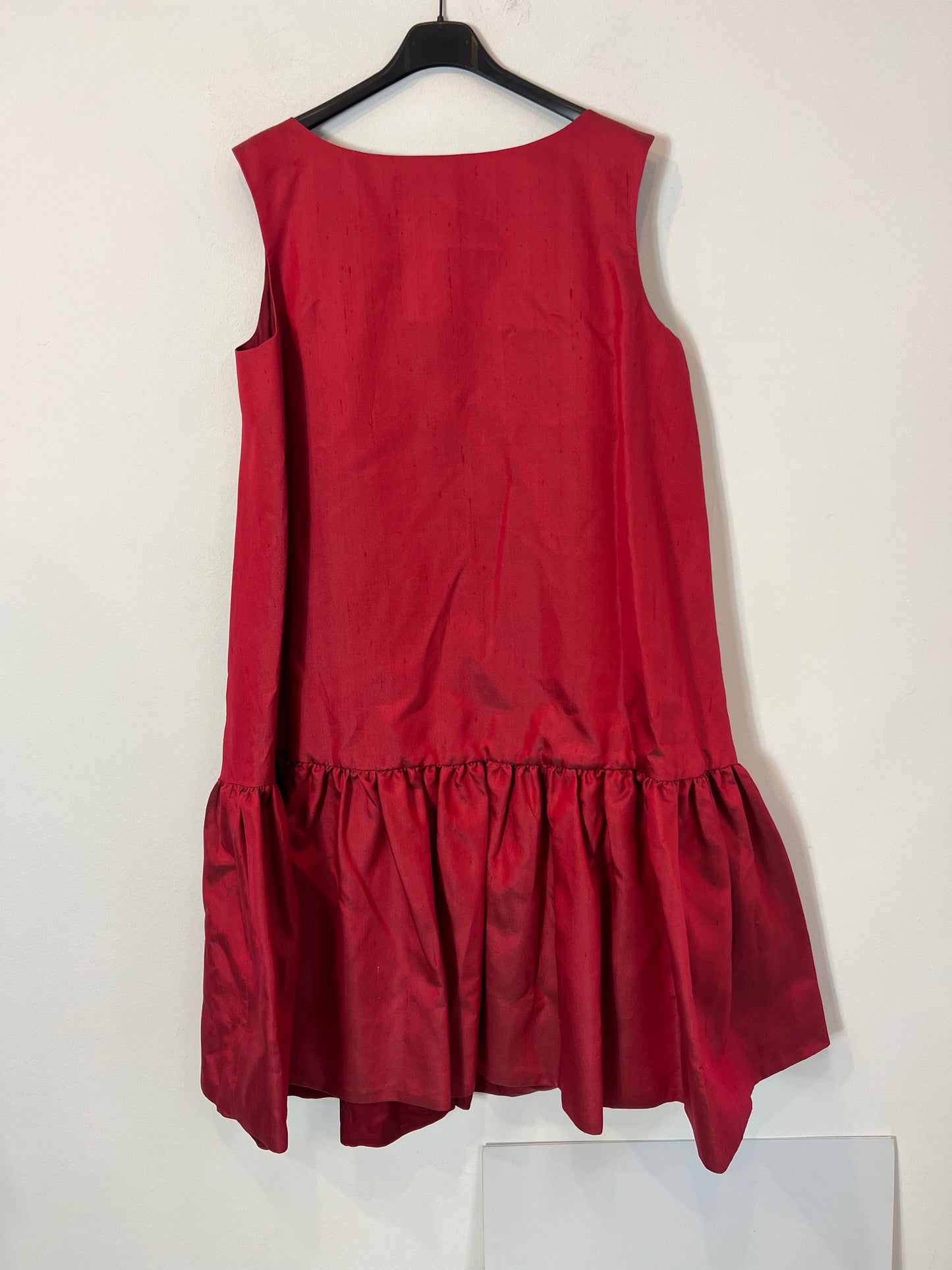 NIHIL OBSTAT. Vestido midi seda volante T.u(M)