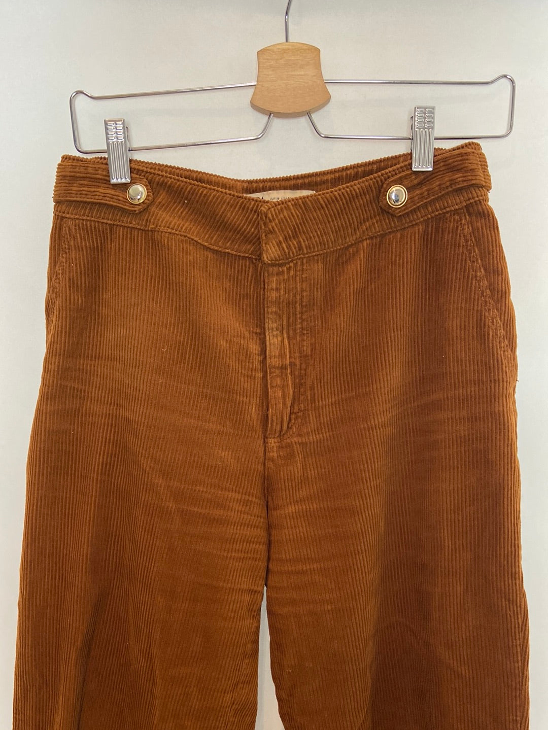 ZARA. Pantalón culotte pana T.38