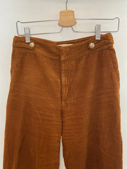 ZARA. Pantalón culotte pana T.38