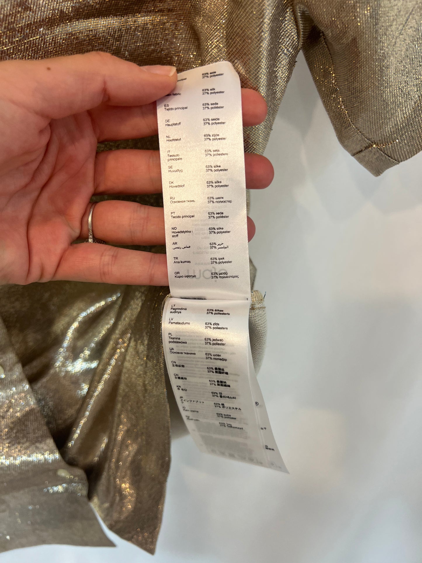 MAJE. Total look dorado T.S/M