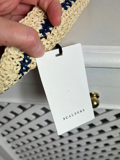 SCALPERS. Sombrero rafia estampado. TU