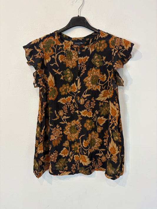 SOEUR. Blusa estampada sin mangas