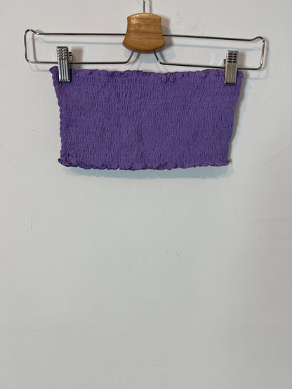 OTRAS. Bandeau nido de abeja morado. T S/M