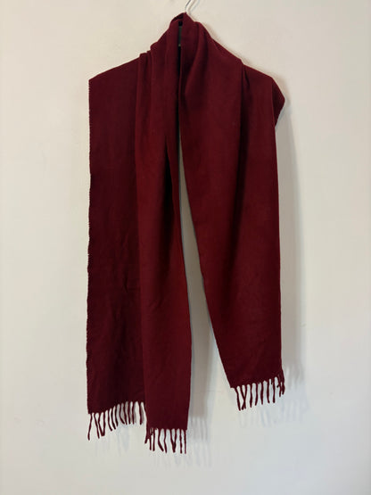 LAURÉL. Bufanda burdeos lana