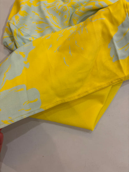 DOLORES PROMESAS. Vestido amarillo flores T.38