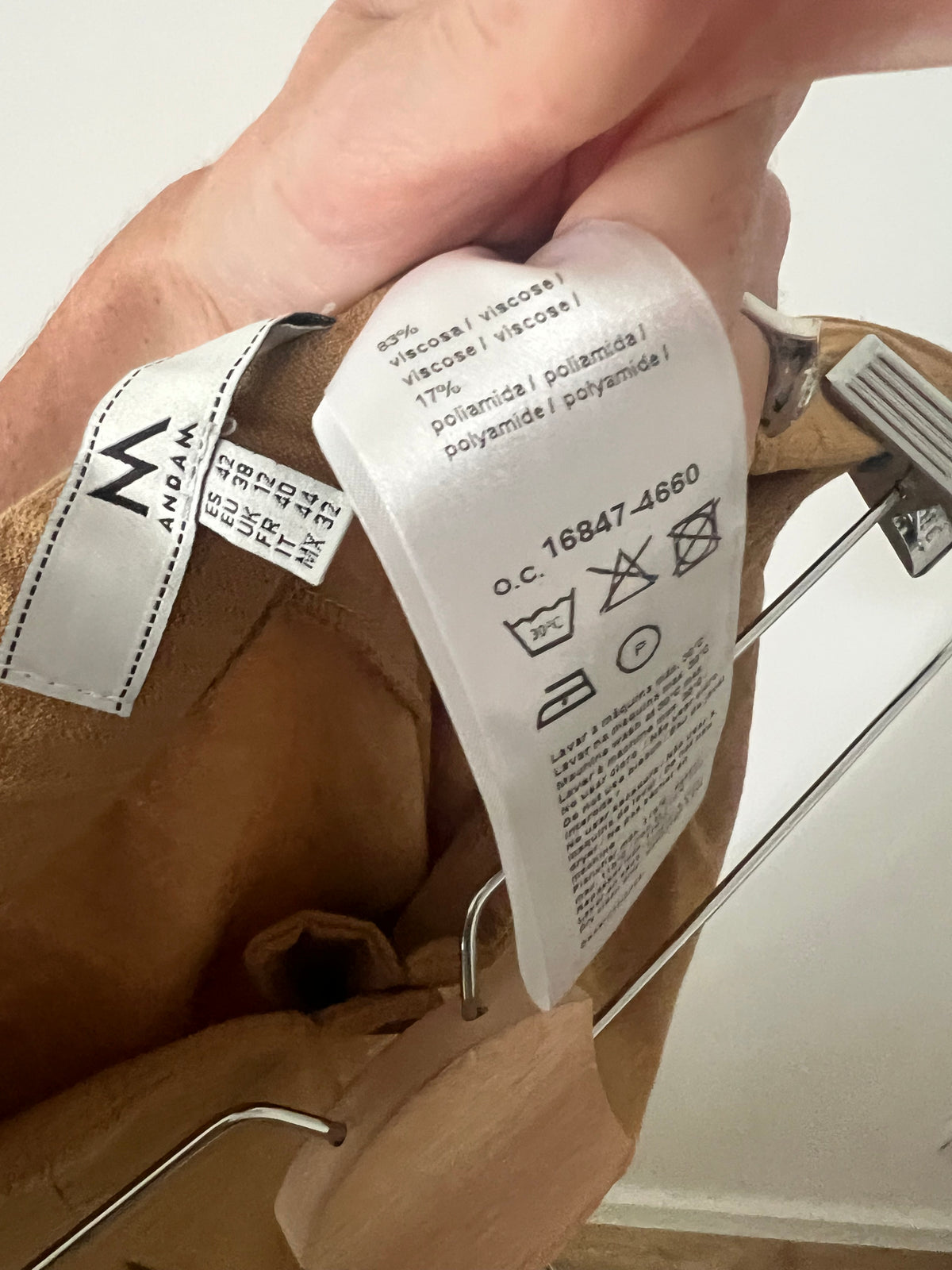 ZARA. Long brown dress TM