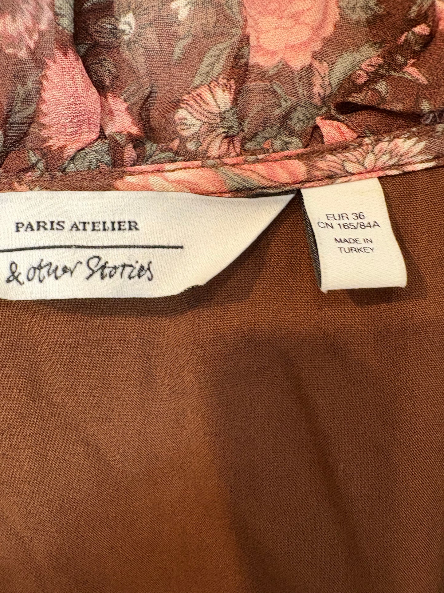 & OTHER STORIES. Vestido largo estampado cruzado